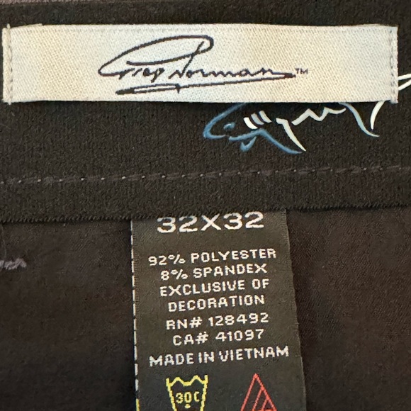 NWOT Greg Norman Collection Gray Dress Pants With Shark Logo - Picture 5 of 7